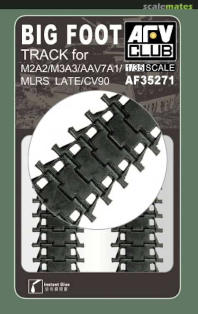 Boxart M2A2/M3A3/AAV7A1/MLRS Late/CV90 BIG FOOT TRACK AF35271 AFV Club Boxart M2A2/M3A3/AAV7A1/MLRS Late/CV90 BIG FOOT TRACK AF35271 AFV Club