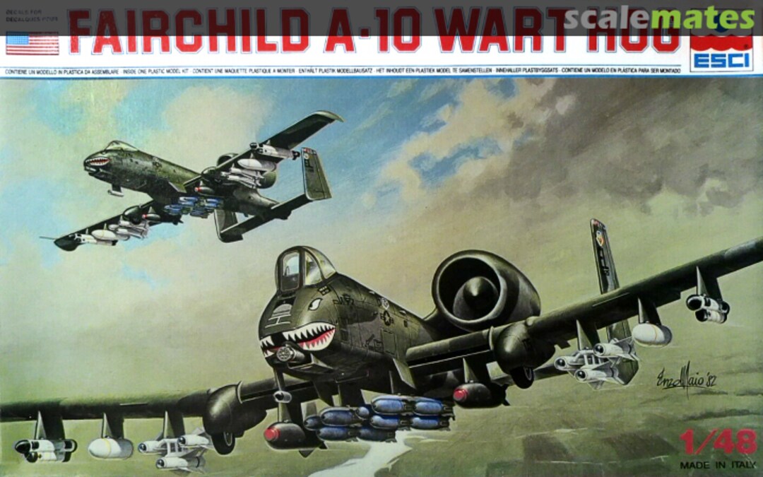 Boxart Fairchild A-10 Wart Hog 4070 ESCI Boxart Fairchild A-10 Wart Hog 4070 ESCI