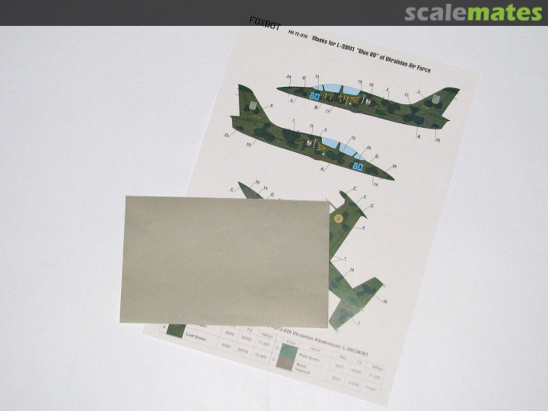 Boxart Masks for L-39M1 “Blue 80” FM72-016 Foxbot Boxart Masks for L-39M1 “Blue 80” FM72-016 Foxbot