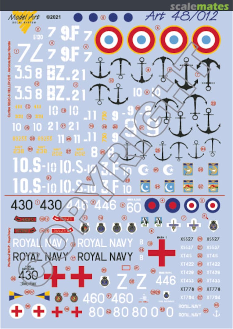 Boxart Curtiss Helldiver / Westland Wasp 48/012 Model Art Decal System Boxart Curtiss Helldiver / Westland Wasp 48/012 Model Art Decal System