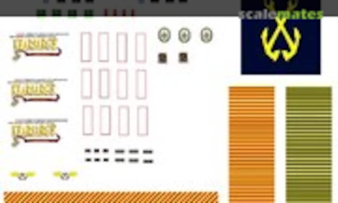 1:350 USS Kearsarge LHD-3 Hangar Bay Decal Set (David's Scale Models LHD-3-HB-350) LHD-3-HB-350