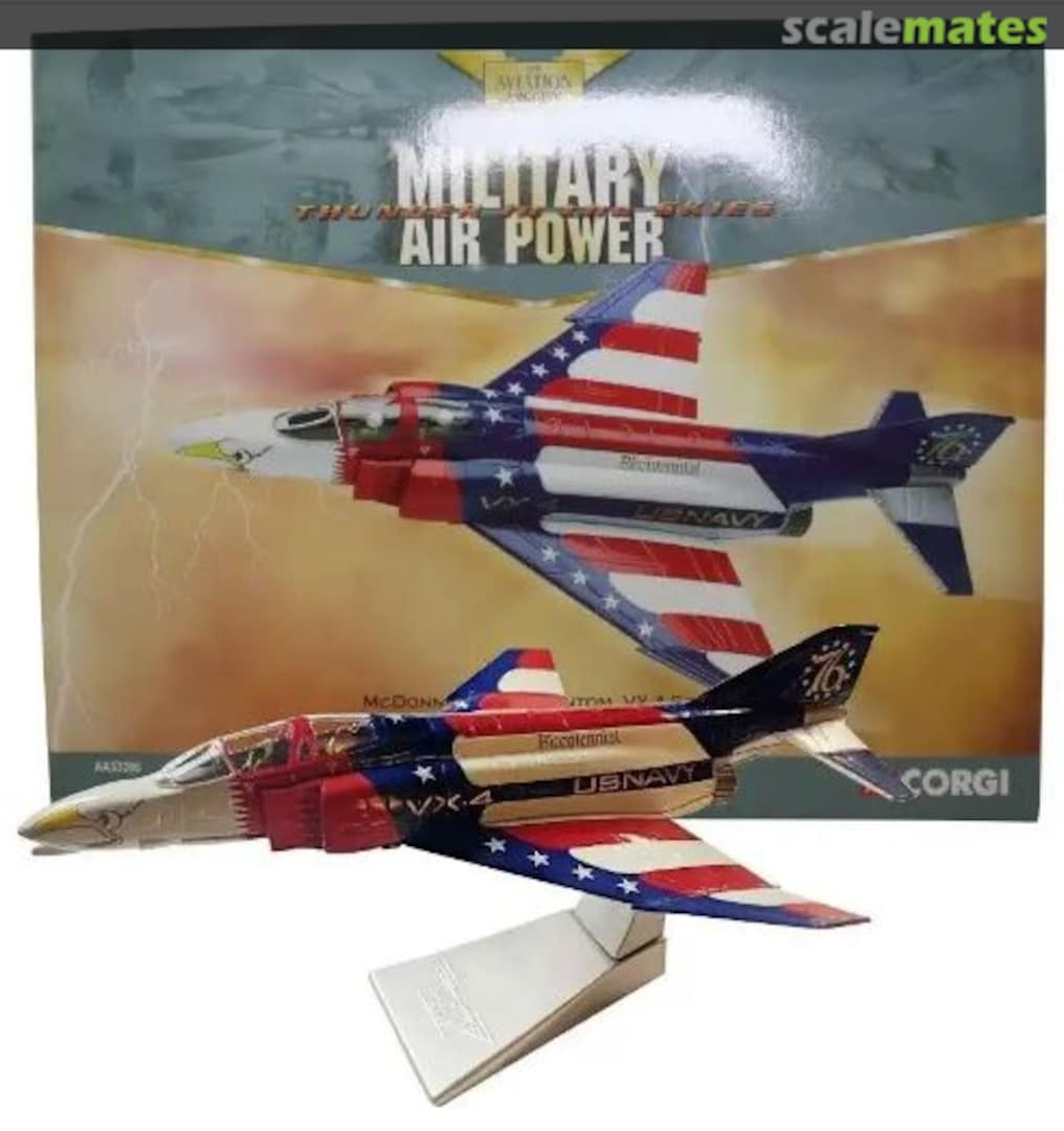 Boxart McDonnell Douglas F-4J Phantom II VX-4 Bicentennial AA33206 Corgi Boxart McDonnell Douglas F-4J Phantom II VX-4 Bicentennial AA33206 Corgi