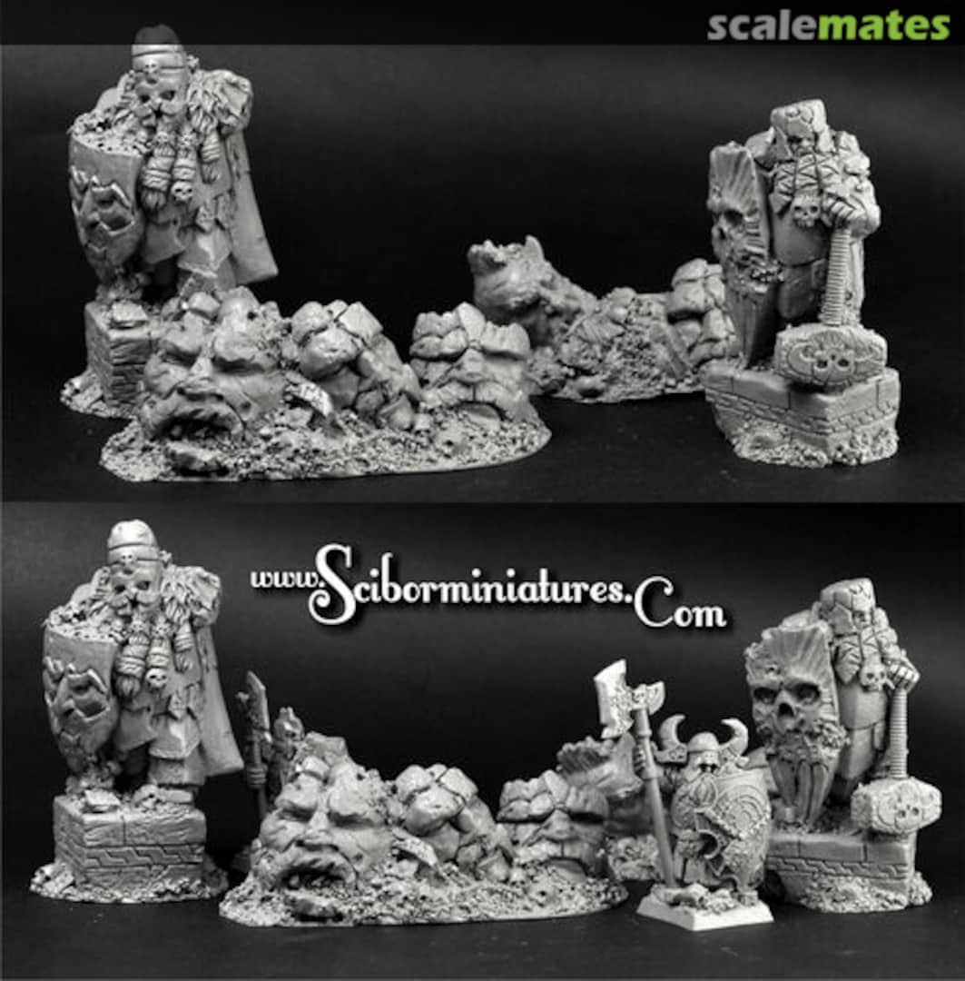 Boxart Evil Dwarves Ruins (4 pcs) TEDR0019 Scibor Monsterous Miniatures Boxart Evil Dwarves Ruins (4 pcs) TEDR0019 Scibor Monsterous Miniatures