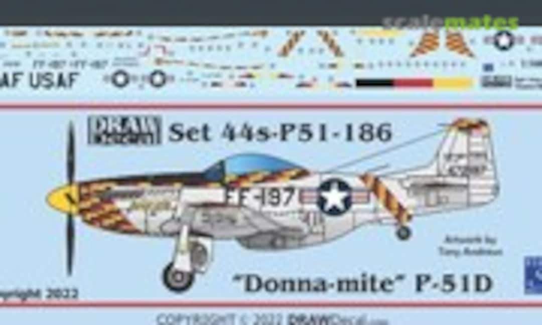 1:144 “Donna-mite” P-51D (Draw Decal 44-P51-186) 44-P51-186