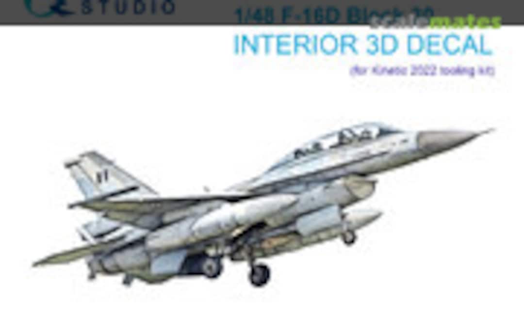 1:48 F-16D block 30 interior 3D decals (Quinta Studio QD48418) QD48418