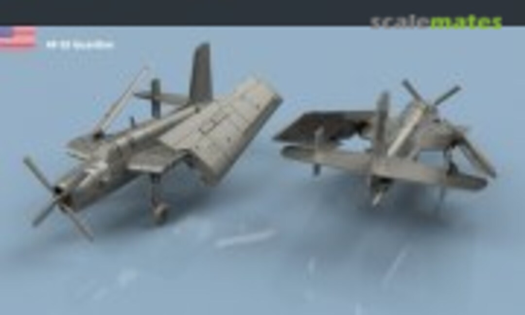 1:350 Grumman AF-3 S Guardian folded wings - 3D printing (5 pcs) (L'Arsenal 3D350507) 3D350507