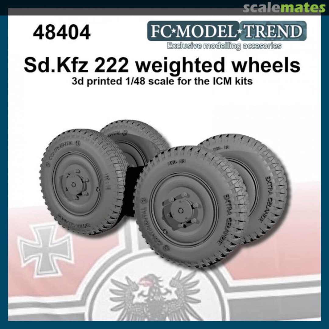 Boxart Sd.Kfz 222 weighted wheels 48404 FC Model Trend Boxart Sd.Kfz 222 weighted wheels 48404 FC Model Trend