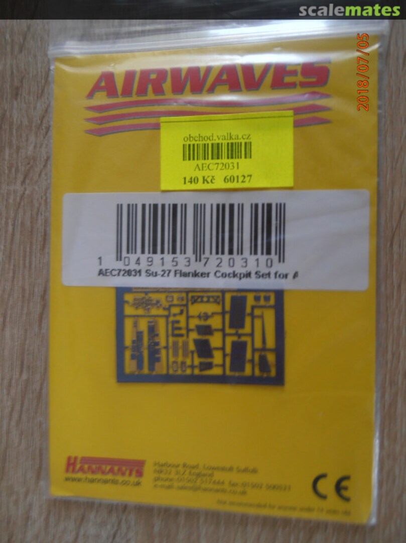 Boxart Sukhoi Su-27 Cockpit SET AEC72031 Airwaves Boxart Sukhoi Su-27 Cockpit SET AEC72031 Airwaves