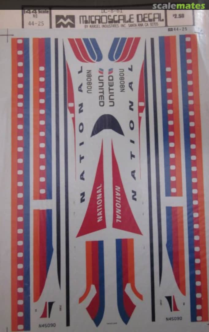 Boxart DC-8-61 44-25 Microscale Boxart DC-8-61 44-25 Microscale