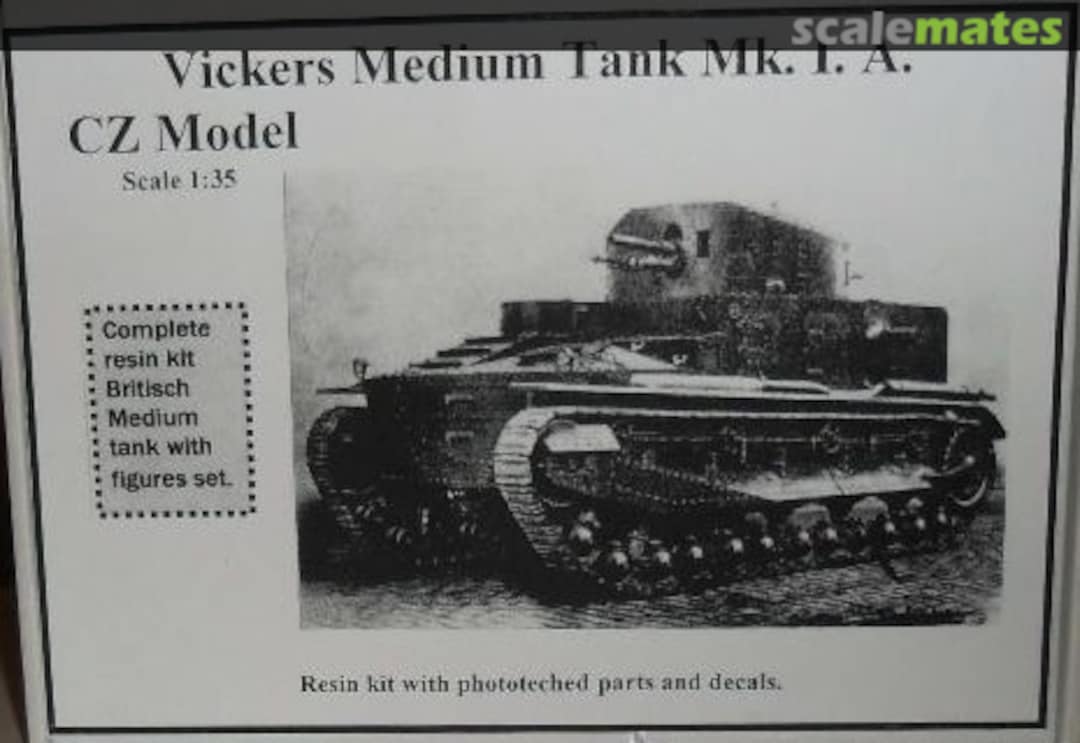 Boxart Vickers Medium Mk.IA CZK35013 CZ Kolinec Boxart Vickers Medium Mk.IA CZK35013 CZ Kolinec