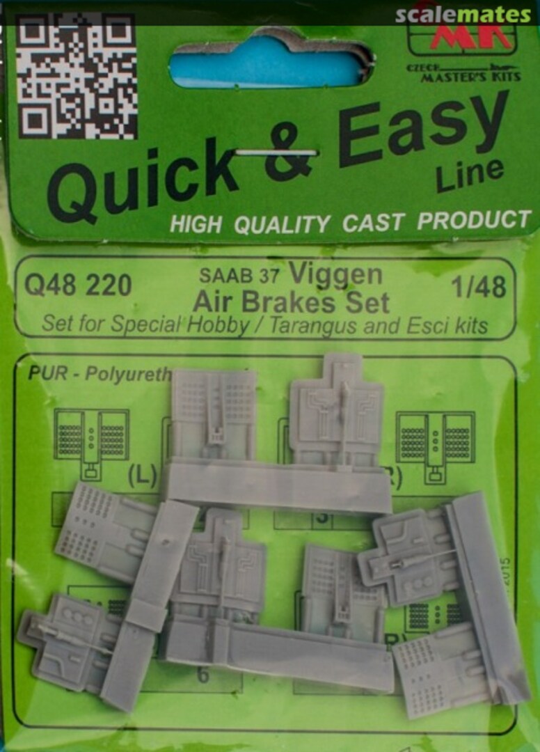 Boxart Saab 37 Viggen Airbrakes Set Q48 220 CMK Boxart Saab 37 Viggen Airbrakes Set Q48 220 CMK