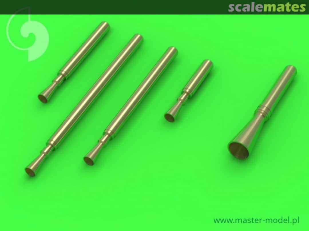 Boxart P-38M Lightning - .50 cal Brownings and 20mm cannon tips with flash hider AM-48-115 Master Boxart P-38M Lightning - .50 cal Brownings and 20mm cannon tips with flash hider AM-48-115 Master