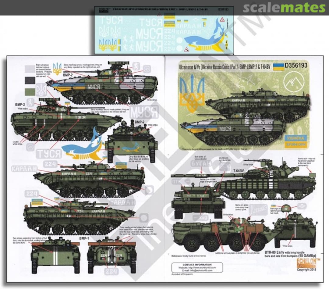 Boxart AFVs BMP-1,BMP-2 & T-64BV D356193 Echelon Fine Details Boxart AFVs BMP-1,BMP-2 & T-64BV D356193 Echelon Fine Details