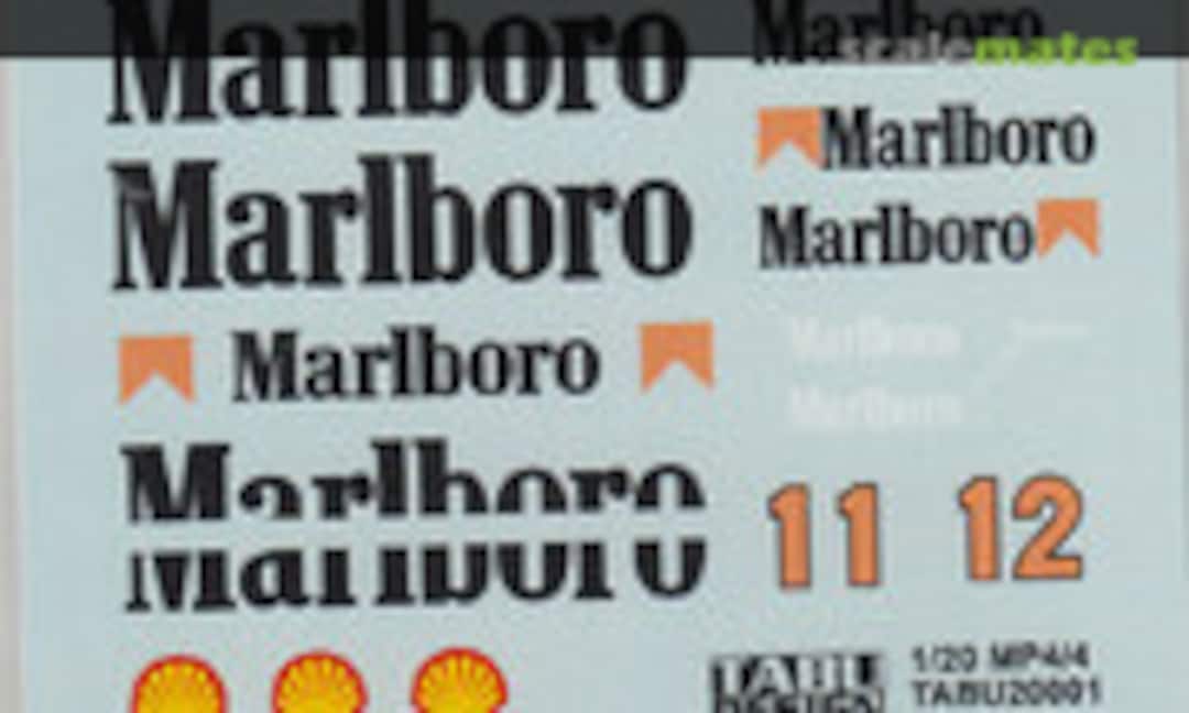 1:20 MP4/4 Marlboro Shell (Tabu Design TABU20001)