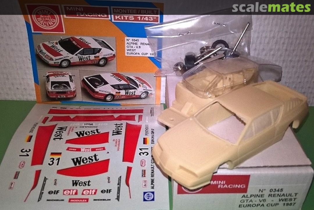 Boxart Alpine GTA V6 "West" 345 Mini Racing Boxart Alpine GTA V6 "West" 345 Mini Racing