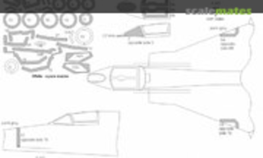 1:48 MiG-23MF Flogger B BASIC kabuki masks (New Ware NWAM0109) NWAM0109