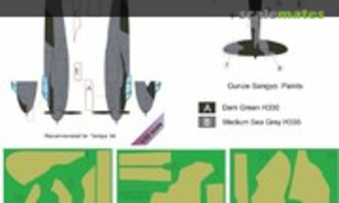 1:32 De Havilland Mosquito Mk.VI Camouflage Painting Mask (LF Models M3232) M3232