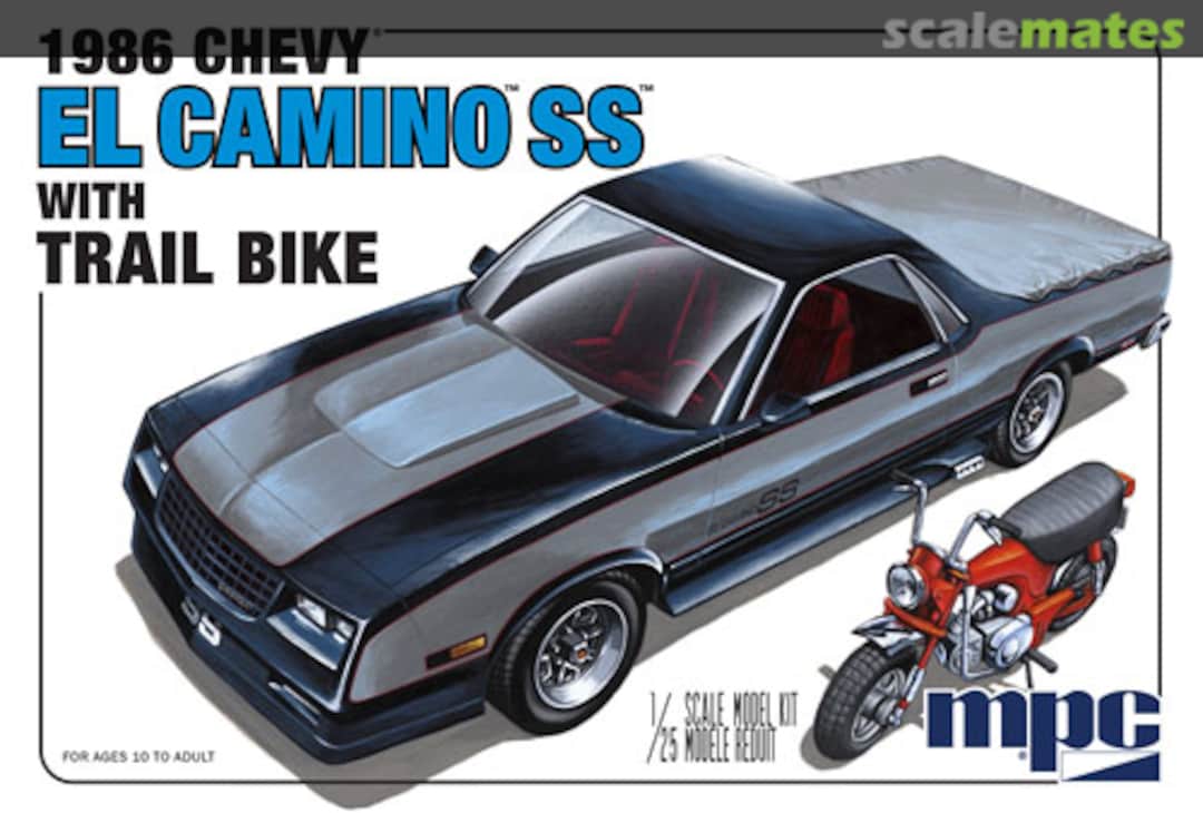 Boxart 1986 Chevy El Camino SS with Dirt Bike MPC888/12 MPC Boxart 1986 Chevy El Camino SS with Dirt Bike MPC888/12 MPC