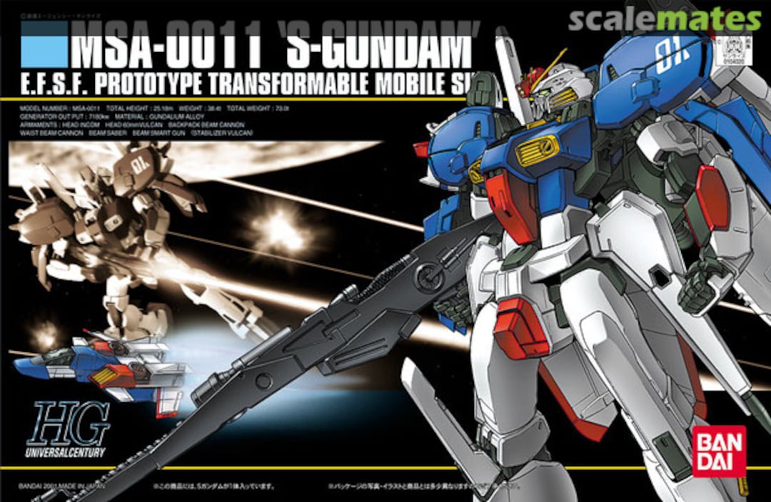 Boxart MSA-0011 S-Gundam 0104020 Bandai Boxart MSA-0011 S-Gundam 0104020 Bandai