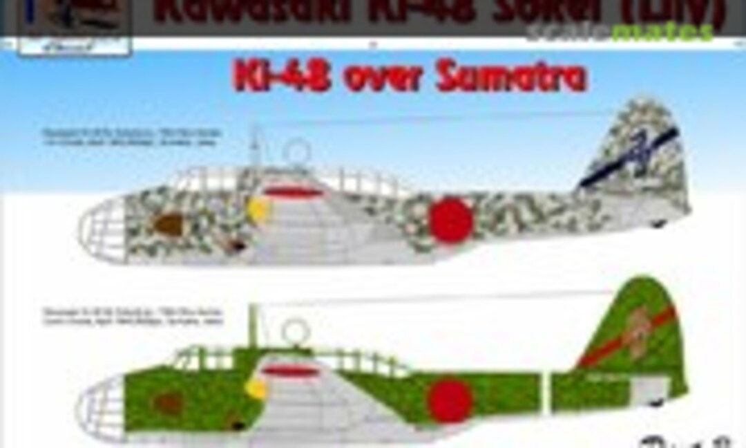1:72 Kawasaki Ki-48 Sokei (Lily) Ki-48 over Sumatra Part 3 (H-Models Decals HMD72107) HMD72107