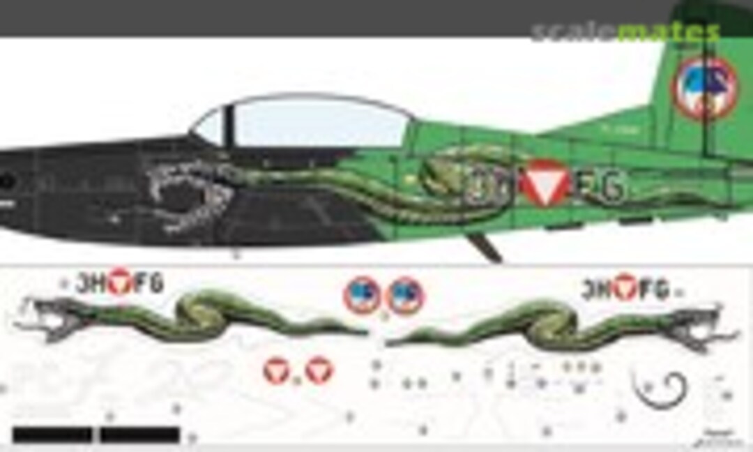 1:48 Pilatus PC-7 Österreichisches Bundesheer (Brent-Air-Decals FP 48102) FP 48102