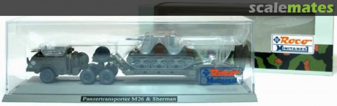 Boxart Panzertransport M26 & Sherman 840 Roco Minitanks Boxart Panzertransport M26 & Sherman 840 Roco Minitanks