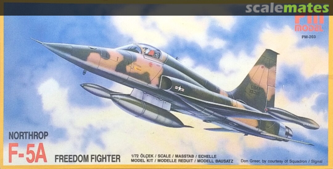 Boxart Northrop F-5A Freedom Fighter PM-203 PM Model Boxart Northrop F-5A Freedom Fighter PM-203 PM Model
