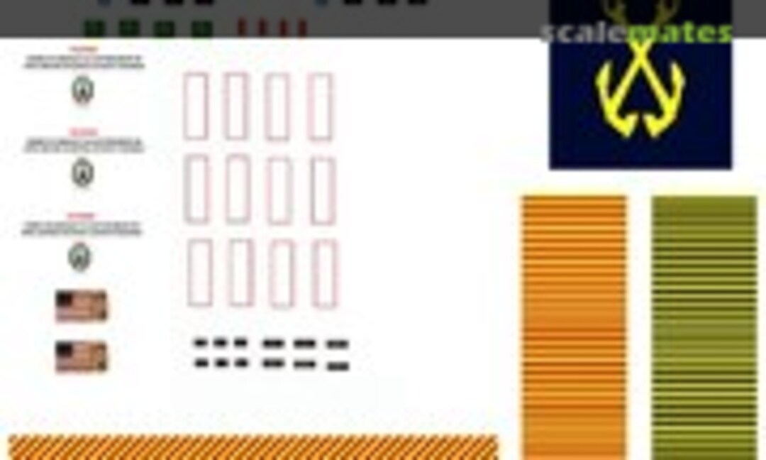 1:350 USS Iwo Jima LHD-7 Hangar Bay Decal Set (David's Scale Models LHD-7-HB-350) LHD-7-HB-350