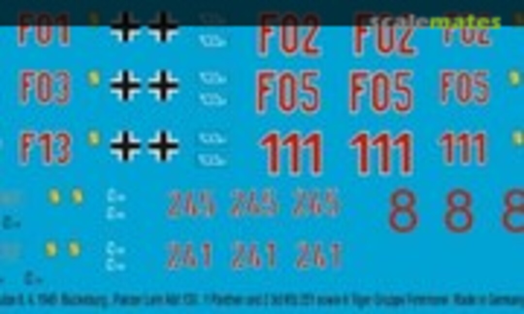 1:72 Kampfgruppe Major Schulze 8.4.1945 Bückeburg, Pz. Lehr Abt 130 (Peddinghaus-Decals 72 3764) 72 3764