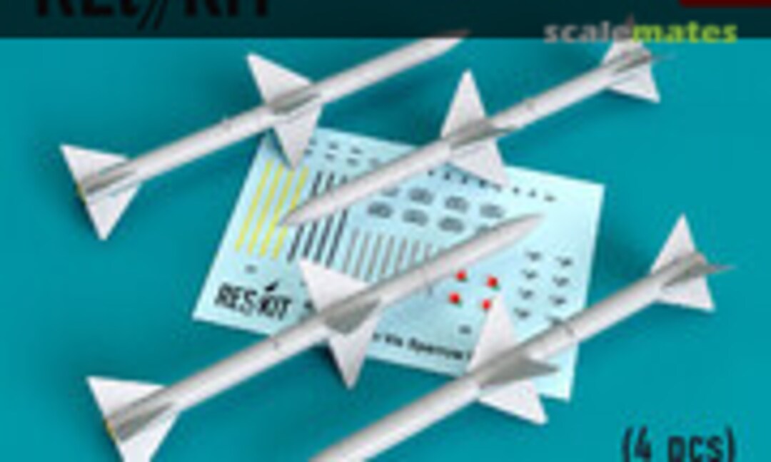 1:48 AIM-7F High Vis Sparrow III missiles (ResKit RS48-0322) RS48-0322