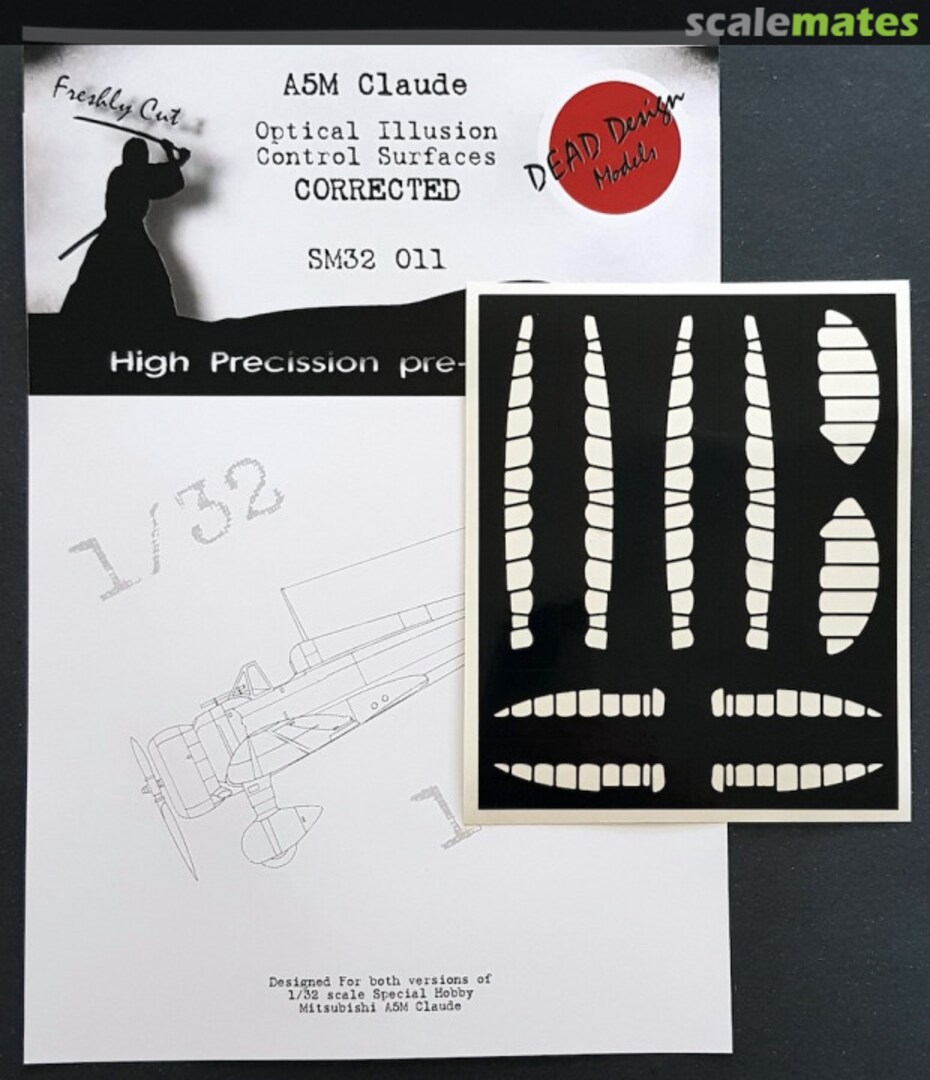 Boxart Mitsubishi A5M2b/4 Claude Control Surfaces SM32 011 DEAD Design Models Boxart Mitsubishi A5M2b/4 Claude Control Surfaces SM32 011 DEAD Design Models