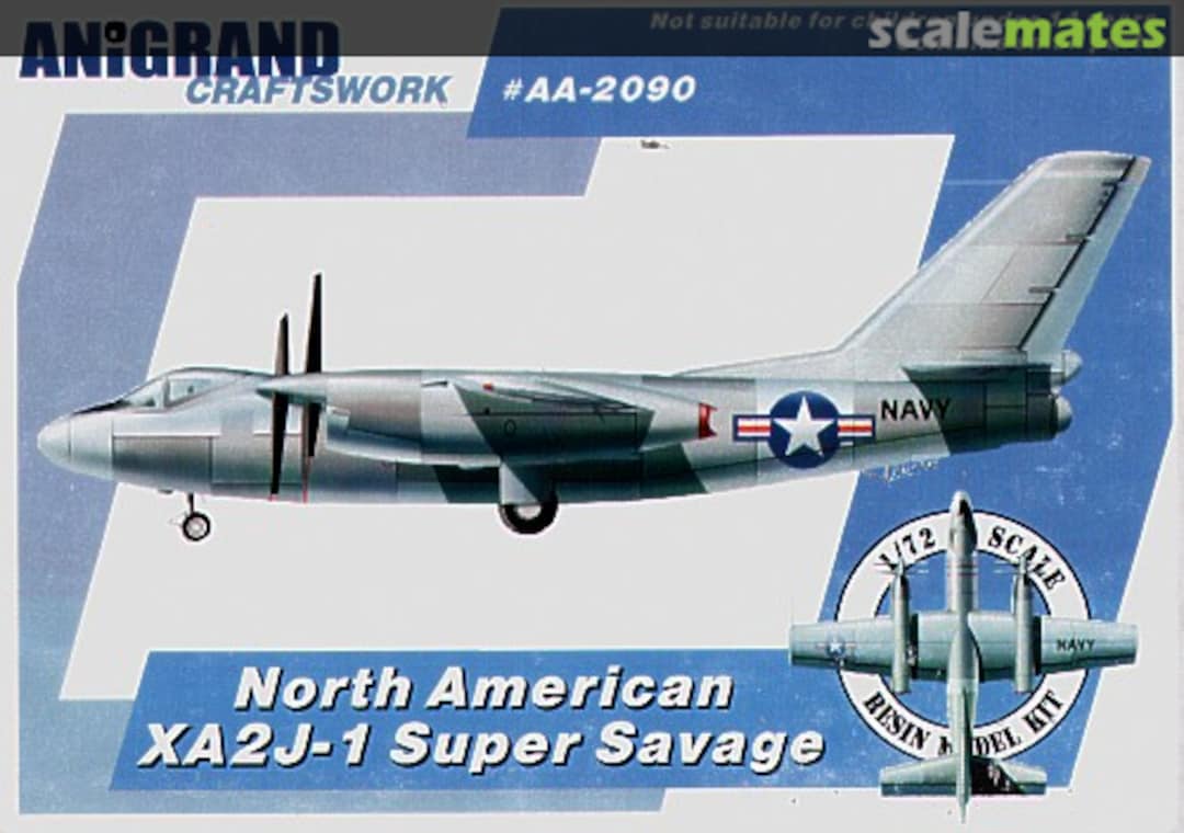 Boxart North American XA2J-1 Super Savage AA-2090 Anigrand Craftswork Boxart North American XA2J-1 Super Savage AA-2090 Anigrand Craftswork