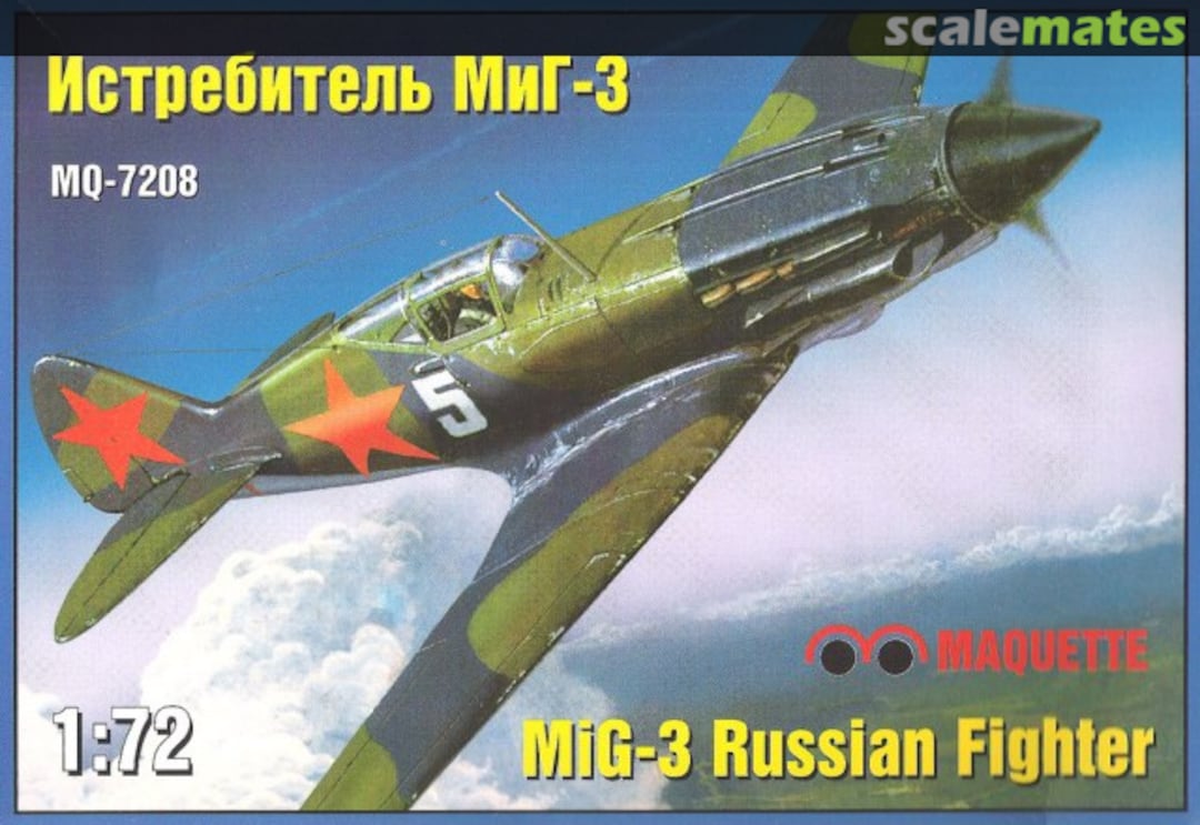 Boxart Истребитель МиГ-3 MQ-7208 Maquette Boxart Истребитель МиГ-3 MQ-7208 Maquette