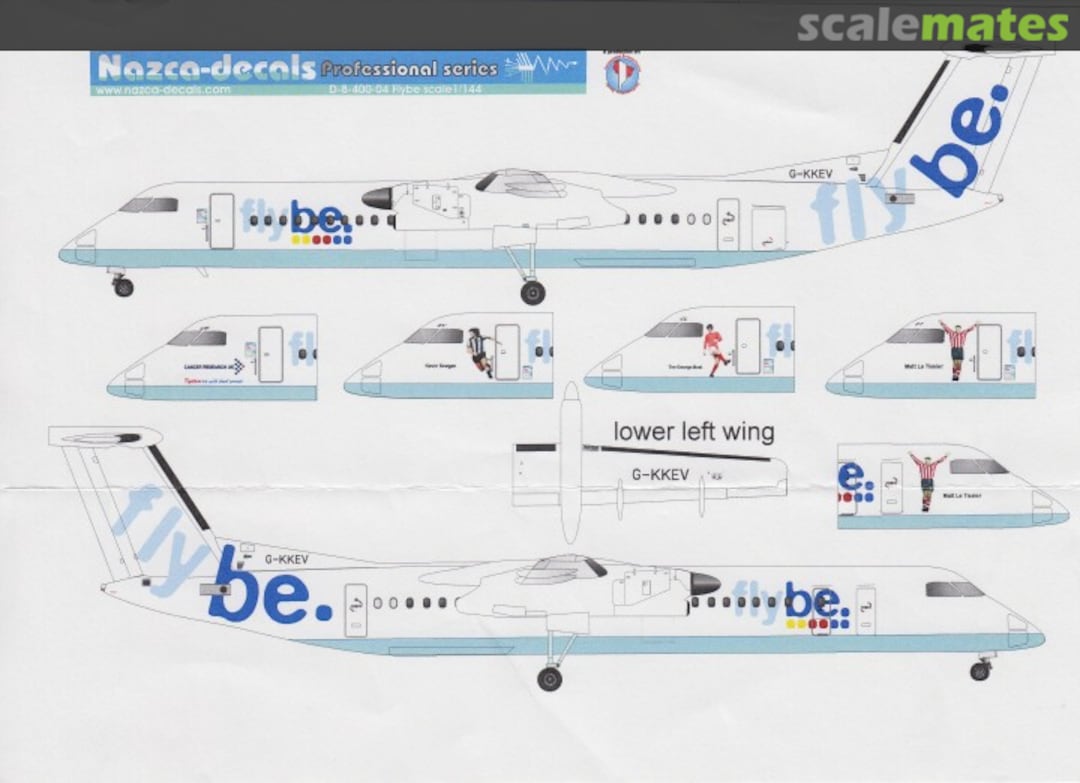 Boxart Dash-8 Flybe D8-400-04 Nazca decals Boxart Dash-8 Flybe D8-400-04 Nazca decals