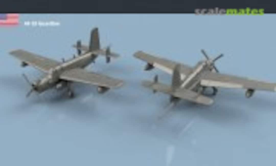 1:350 Grumman AF-3 S Guardian unfolded wings - 3D printing (5 pcs) (L'Arsenal 3D350508) 3D350508