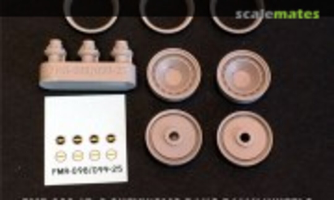 1:25 Resin 15x8 Chevy/GMC 5-Lug Rally Wheels (Pair) (Fireball Modelworks FMR-098) FMR-098