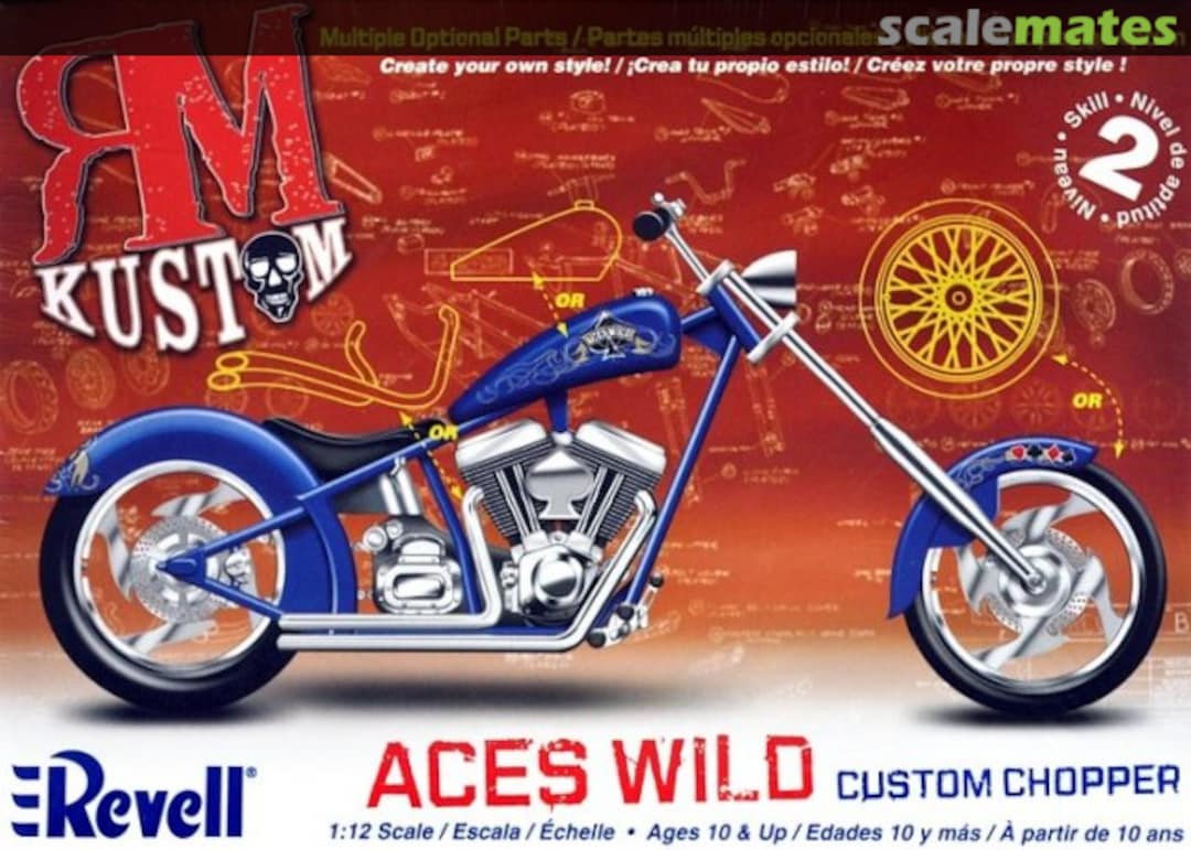 Boxart Aces Wild Custom Chopper 85-7315 Revell Boxart Aces Wild Custom Chopper 85-7315 Revell