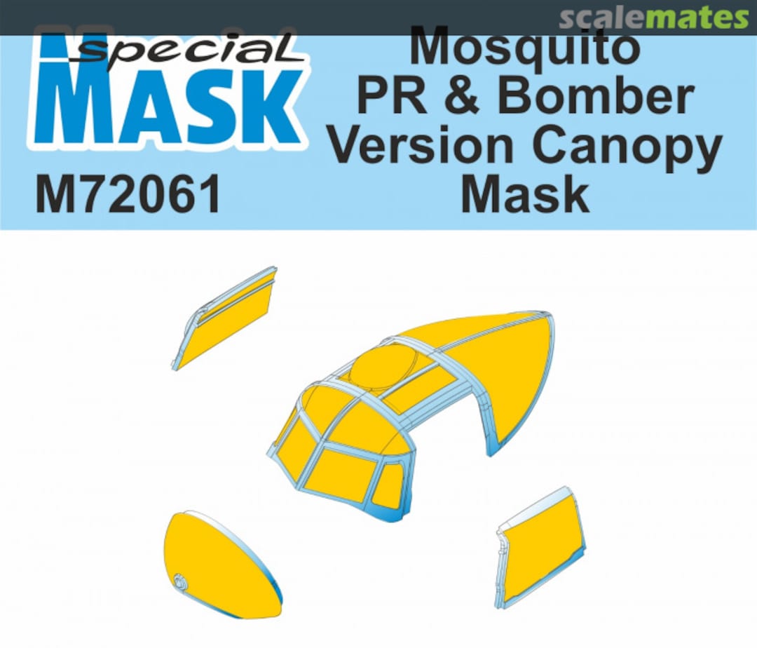 Boxart Mosquito PR & Bomber Version Canopy Mask M72061 Special Mask Boxart Mosquito PR & Bomber Version Canopy Mask M72061 Special Mask