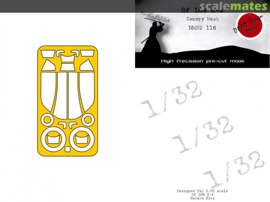 Boxart Messerschmitt Bf-109 K-4 - Canopy Mask NM32116 DEAD Design Models Boxart Messerschmitt Bf-109 K-4 - Canopy Mask NM32116 DEAD Design Models