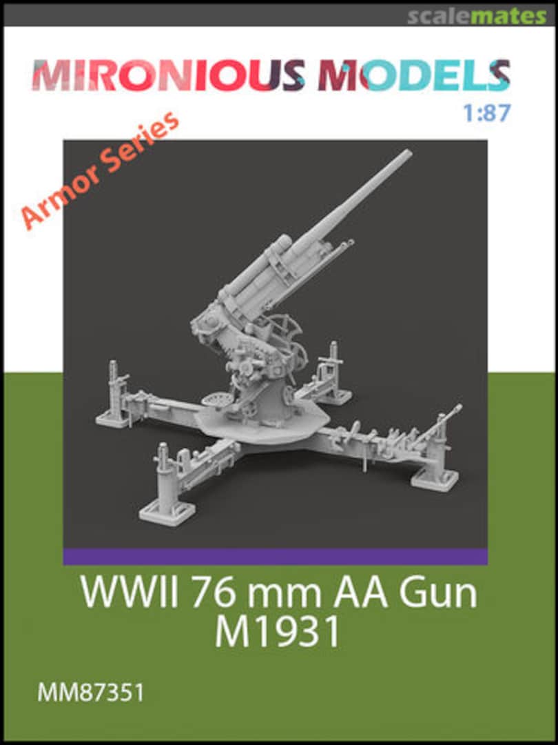 Boxart WWII 76 mm AA Gun M1931 MM87351 Mironious Models Boxart WWII 76 mm AA Gun M1931 MM87351 Mironious Models
