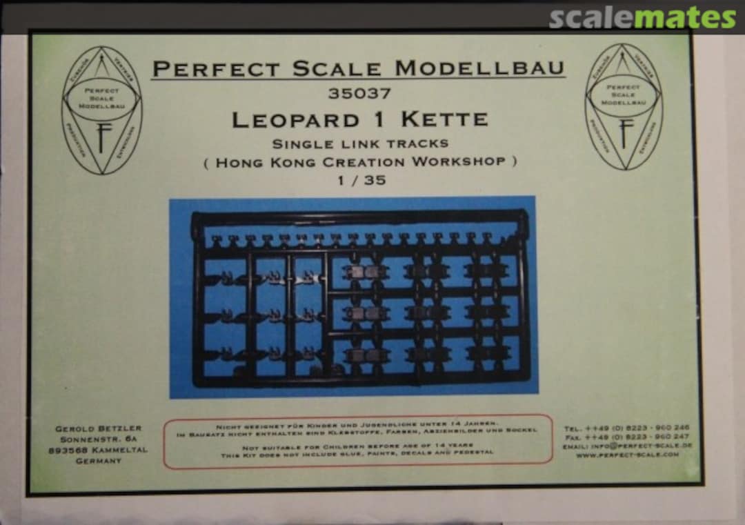 Boxart Leopard 1 Kette 35037 Perfect Scale Modellbau Boxart Leopard 1 Kette 35037 Perfect Scale Modellbau