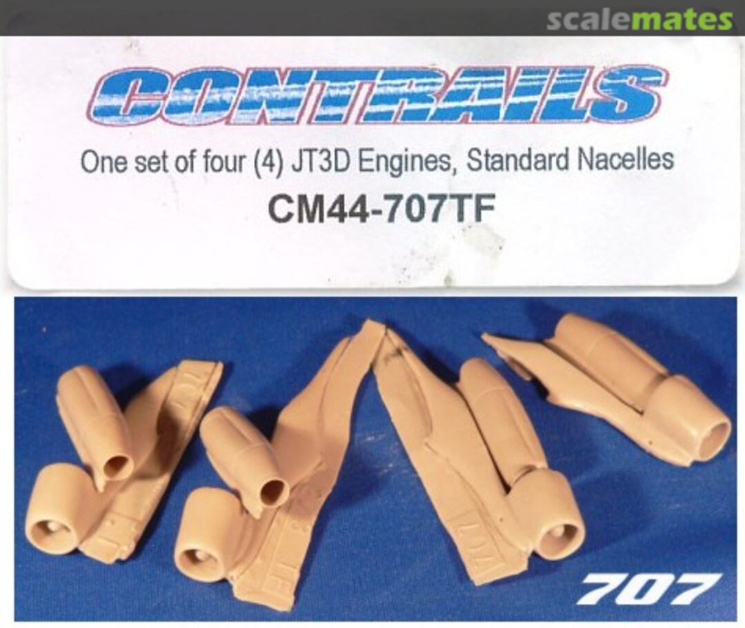 Boxart Pratt & Whitney JT-3 Engines CM44-707TF Contrails Models