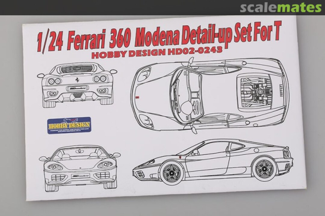 Boxart Ferrari 360 Modena Detail-Up Set HD02-0243 Hobby Design Boxart Ferrari 360 Modena Detail-Up Set HD02-0243 Hobby Design
