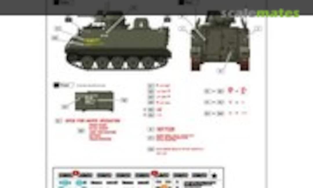 1:35 Stencils for the M113 APC (Star Decals 35-930) 35-930