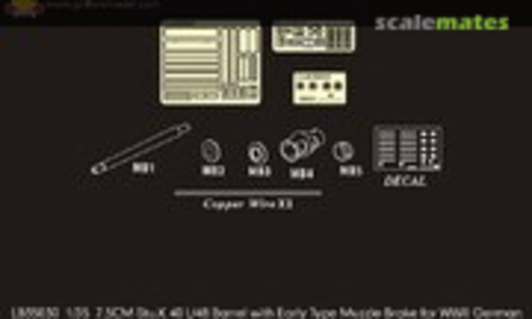 1:35 7.5cm Stu.K 40 L/48 Barrel with Early Type Muzzle Brake StuG.III Ausf.F/8&Ausf.G (Griffon Model LB35030) LB35030