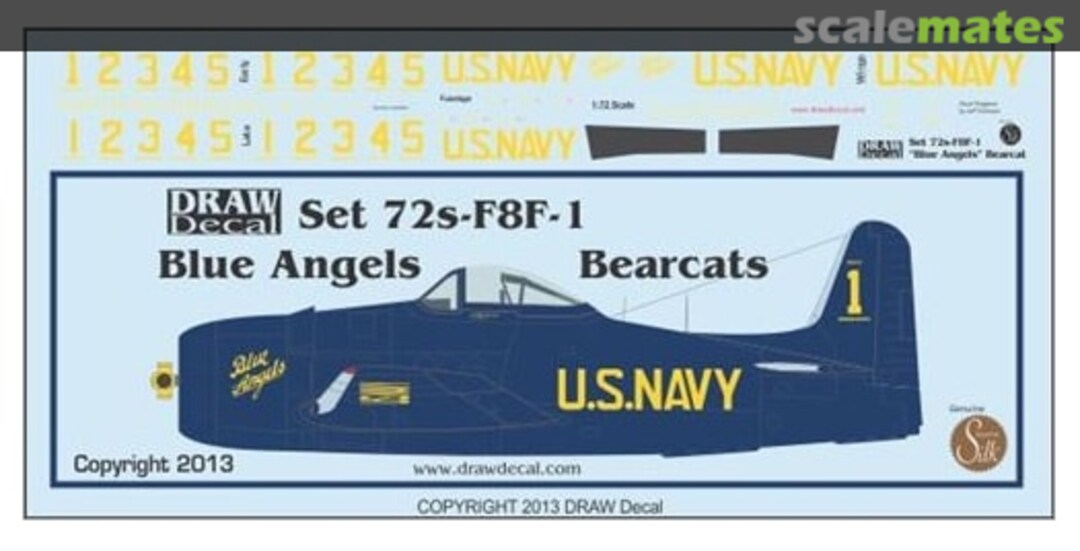 Boxart Blue Angels Bearcats 72-F8F-1 Draw Decal