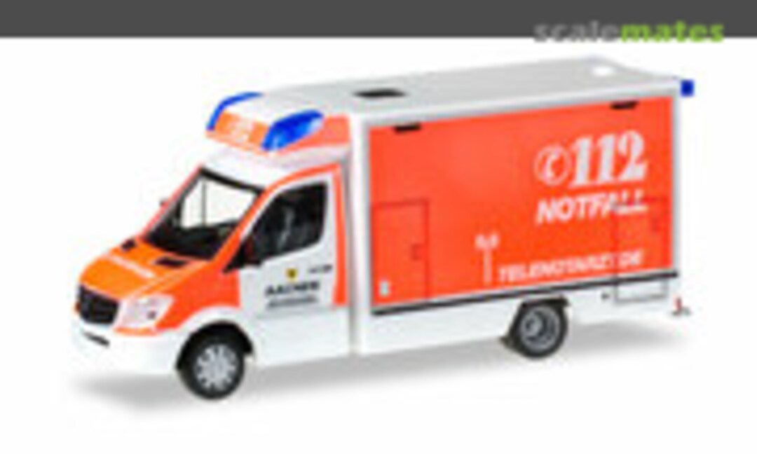 1:87 Mercedes-Benz Sprinter Fahrtec RTW &quot;Aachen Fire department&quot; (Herpa 091947)