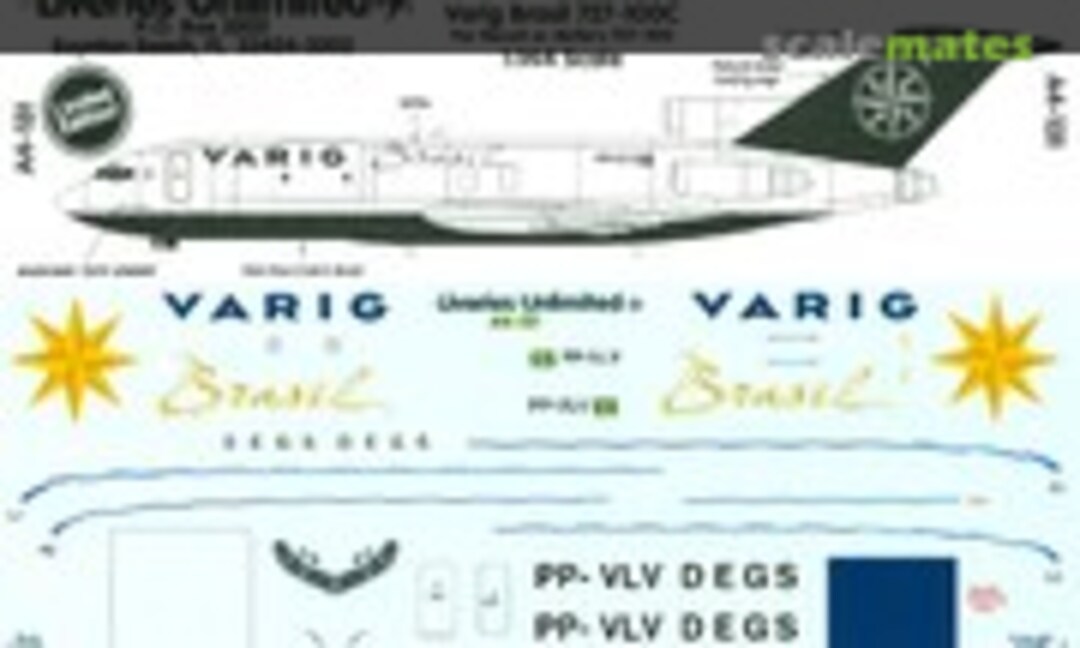 1:144 Varig Brazil Cargo 727-100C (Liveries Unlimited/Airway Graphics A4-131) A4-131
