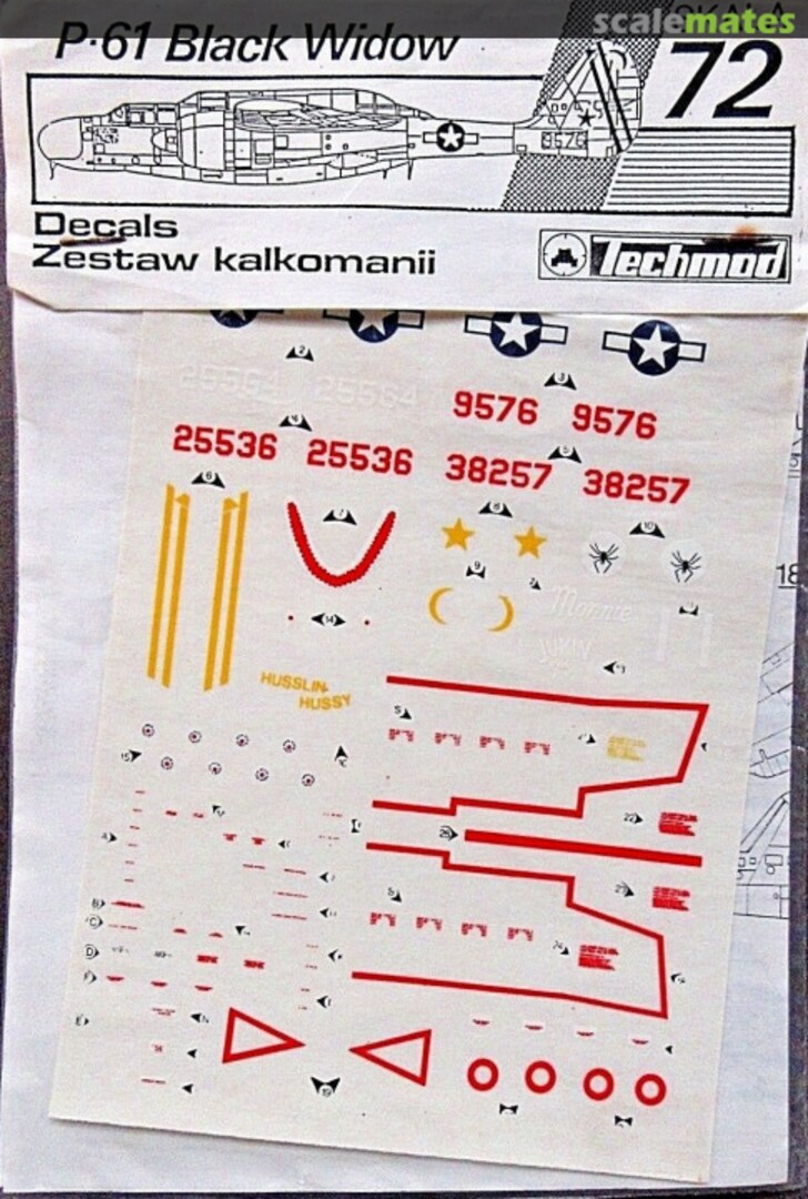 Boxart P-61 Black Widow 72108 Techmod Boxart P-61 Black Widow 72108 Techmod