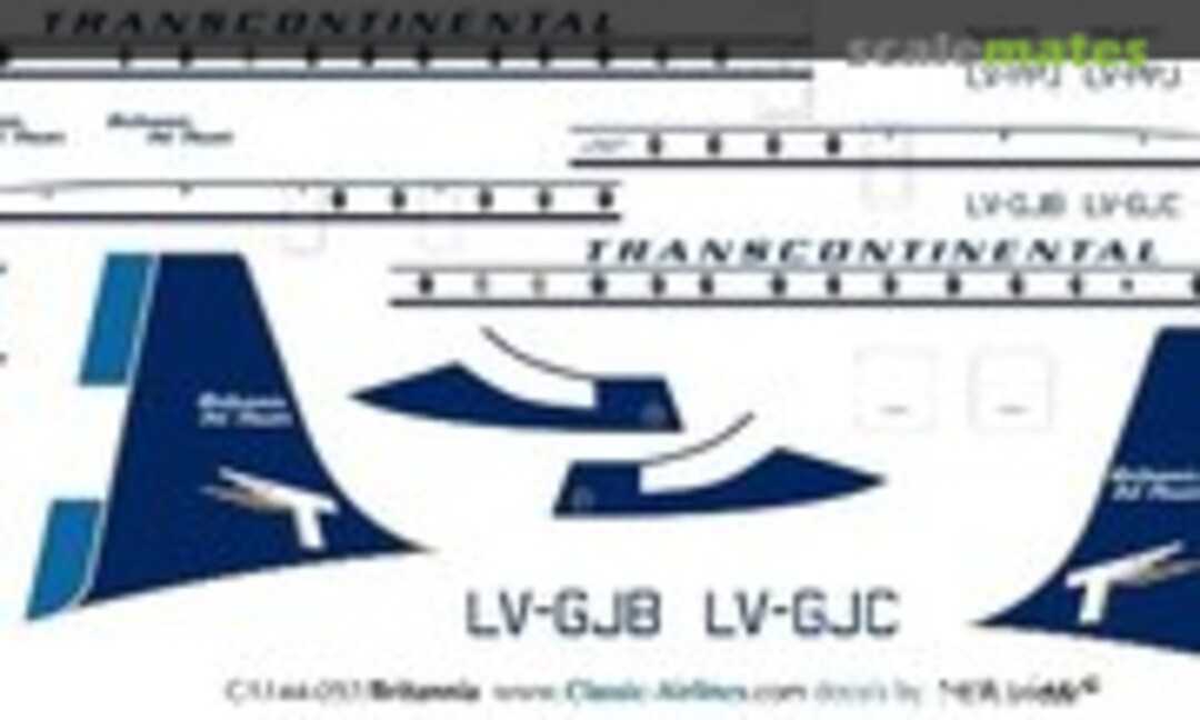 1:144 Transcontinental Britannia (Classic Airlines CA144-092) CA144-092